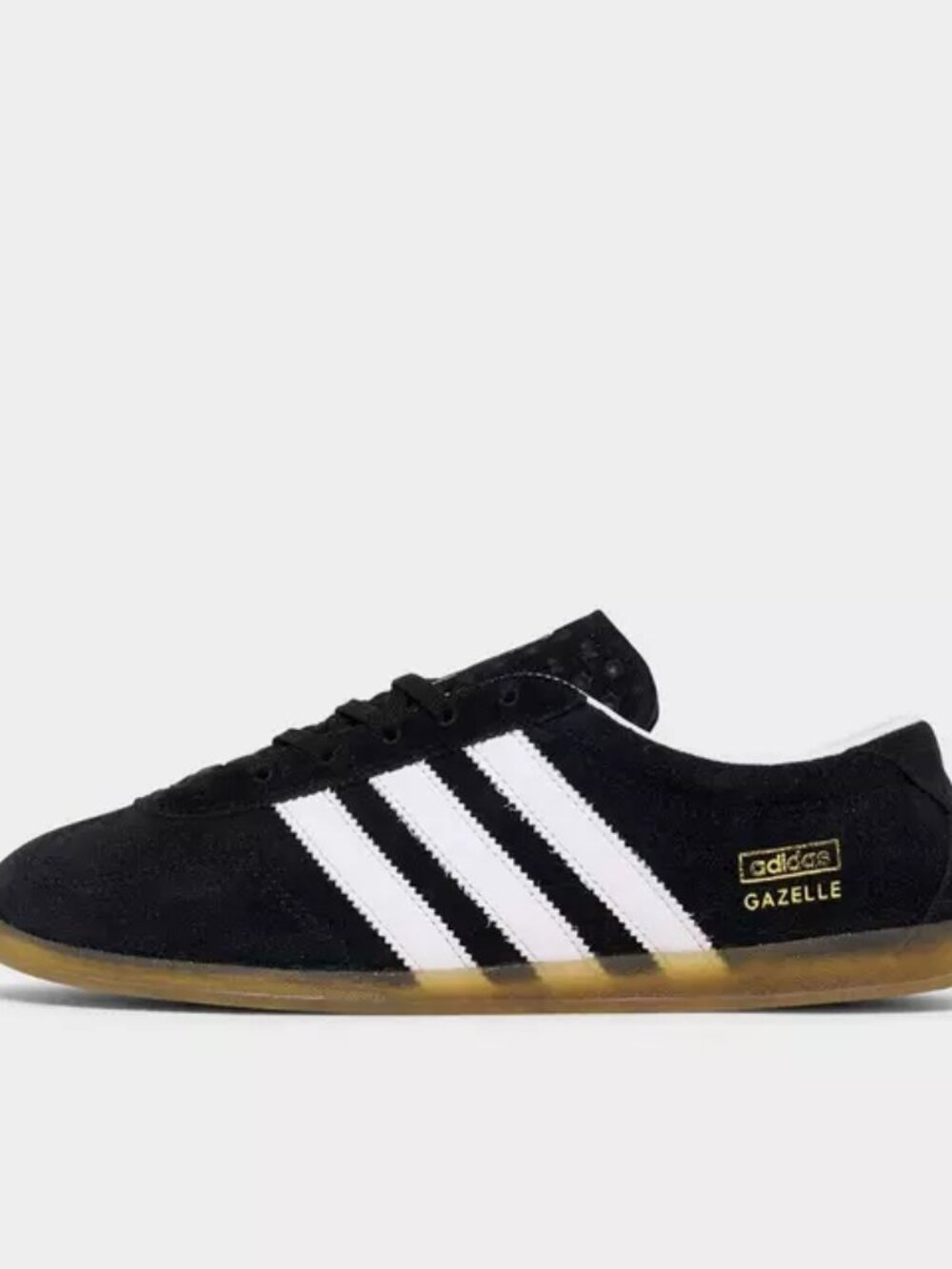 adidas Originals Gazelle Black White Gum Athletic Shoes - Picture 10 of 15